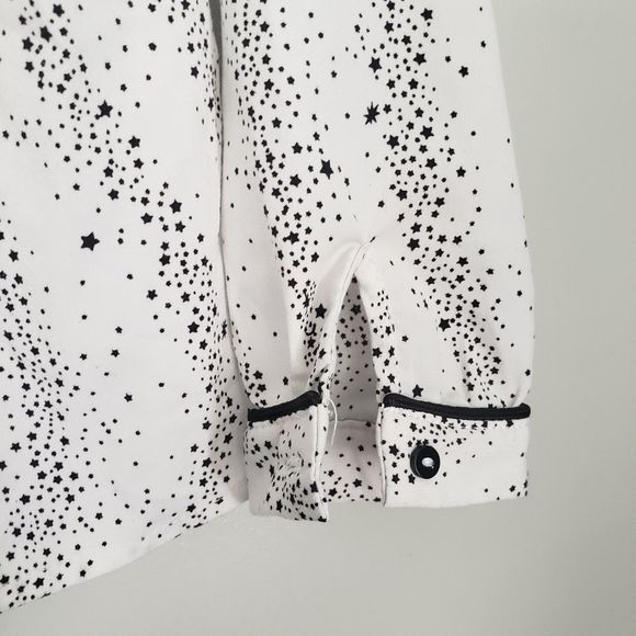 Mini Molly black white blouse top 12 14 girls - Picture 6 of 8